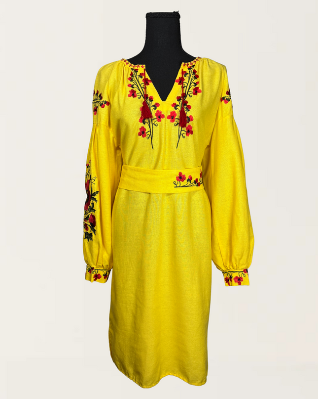Yellow Poppy Dress