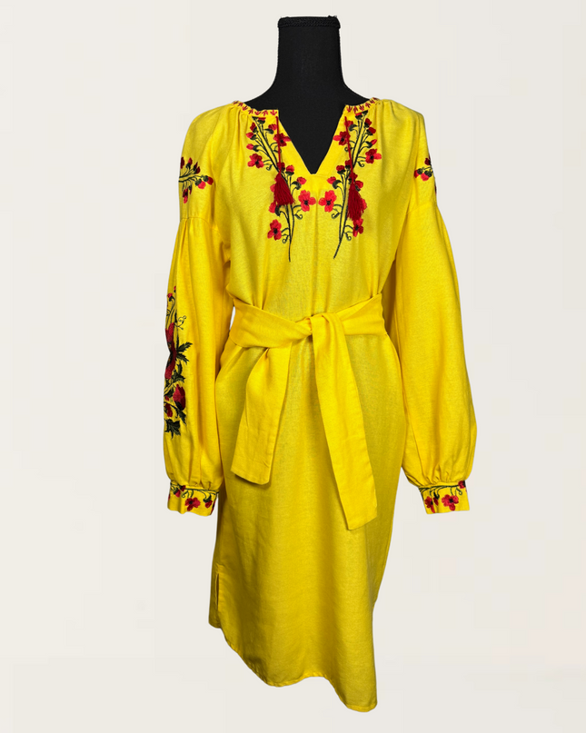 Yellow Poppy Dress