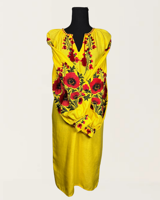 Yellow Poppy Dress
