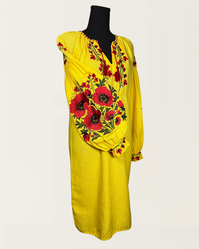 Yellow Poppy Dress