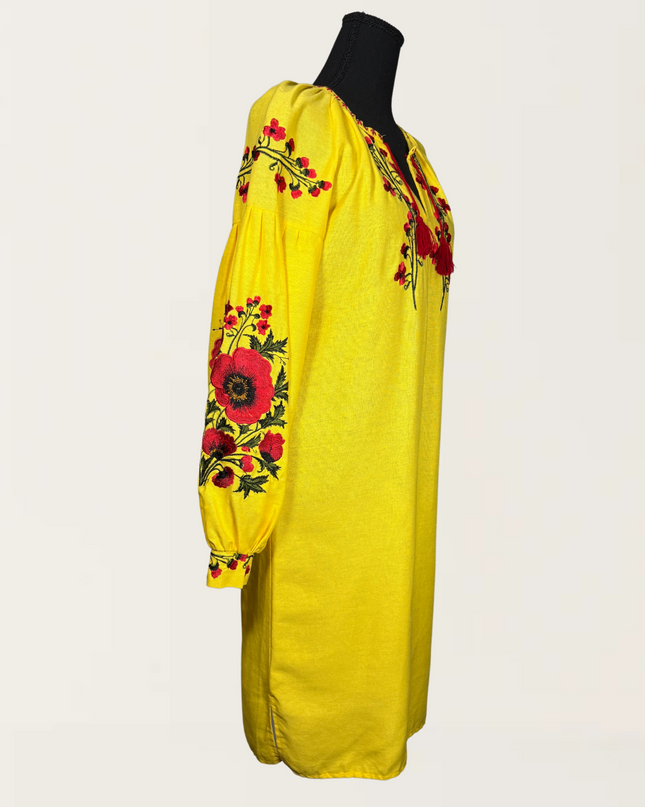 Yellow Poppy Dress