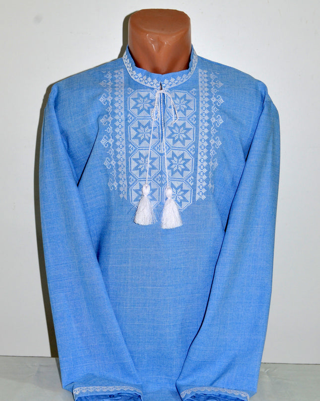 Shirt with star embroidery
