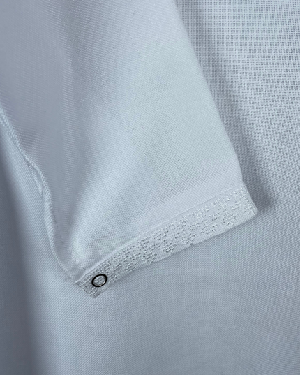 Boy white shirt with white embroidery