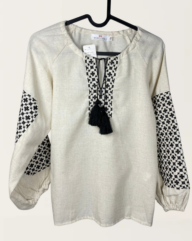 "Bandera" beige blouse