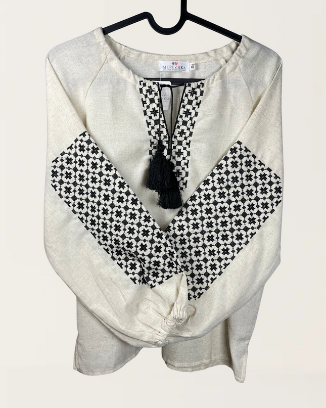 "Bandera" beige blouse