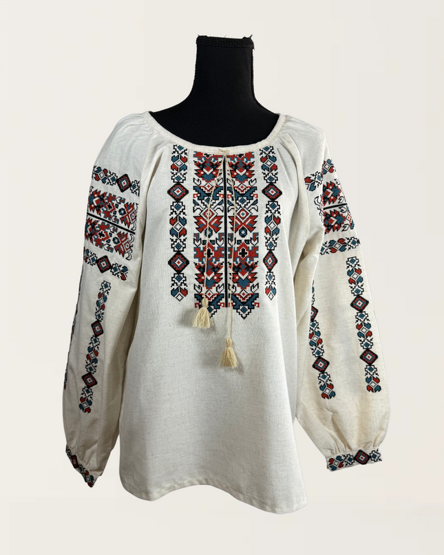 Cross-stitch embroidery shirt