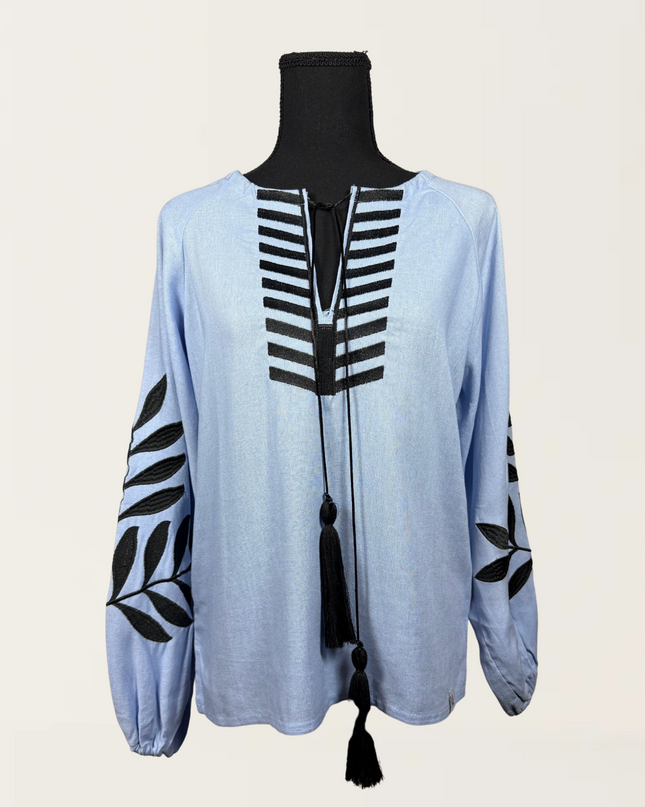 "FERN" Blue Blouse