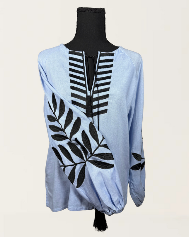 "FERN" Blue Blouse