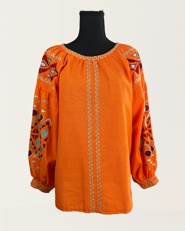 Orange rhomb shirt