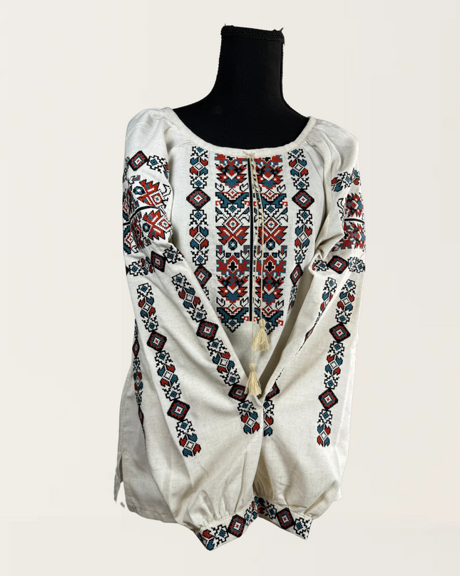 Cross-stitch embroidery shirt