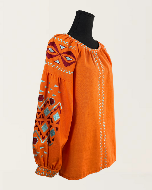 Orange rhomb shirt