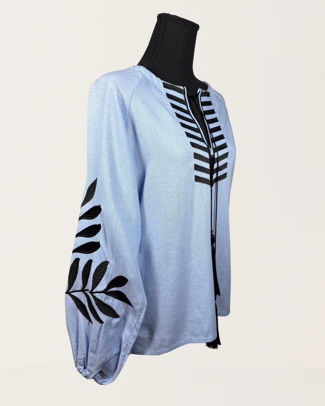 "FERN" Blue Blouse