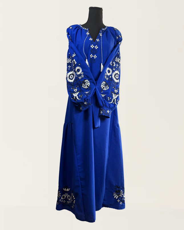Tree Of Life Blue Dress