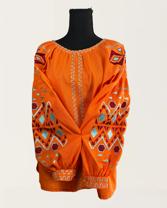 Orange rhomb shirt
