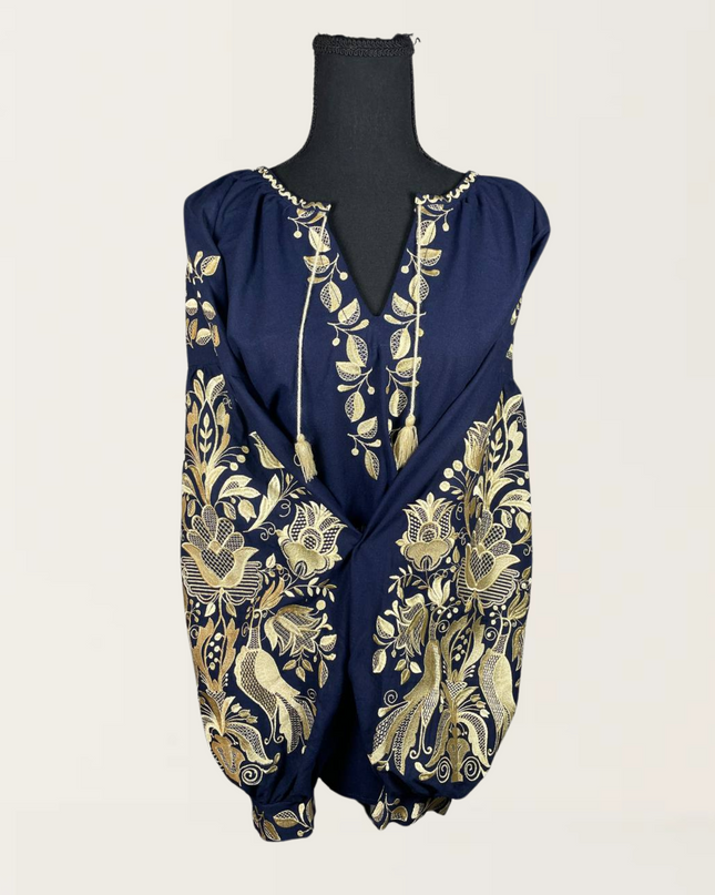 "Phoenix" blue blouse