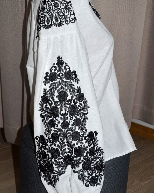 White embroidery blouse