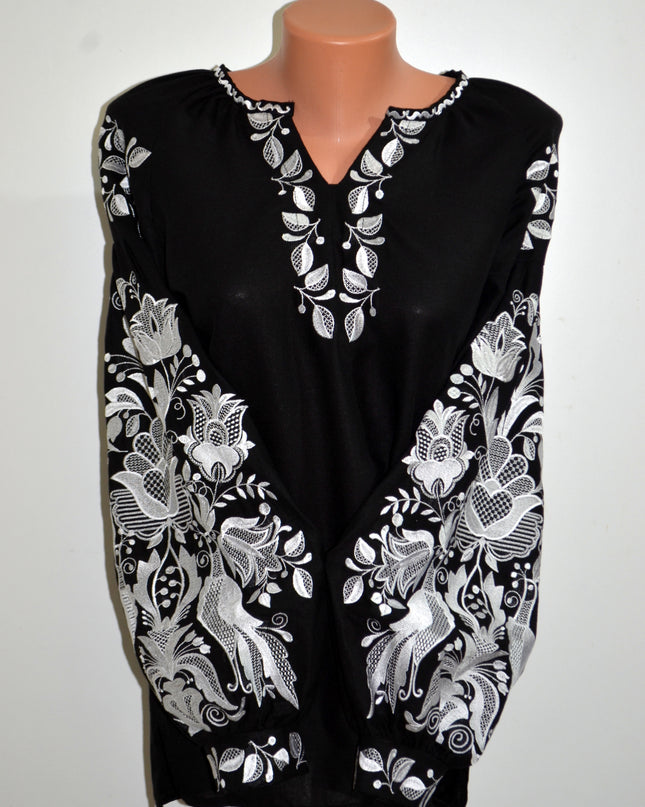 "Phoenix" black blouse