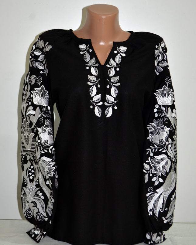 "Phoenix" black blouse