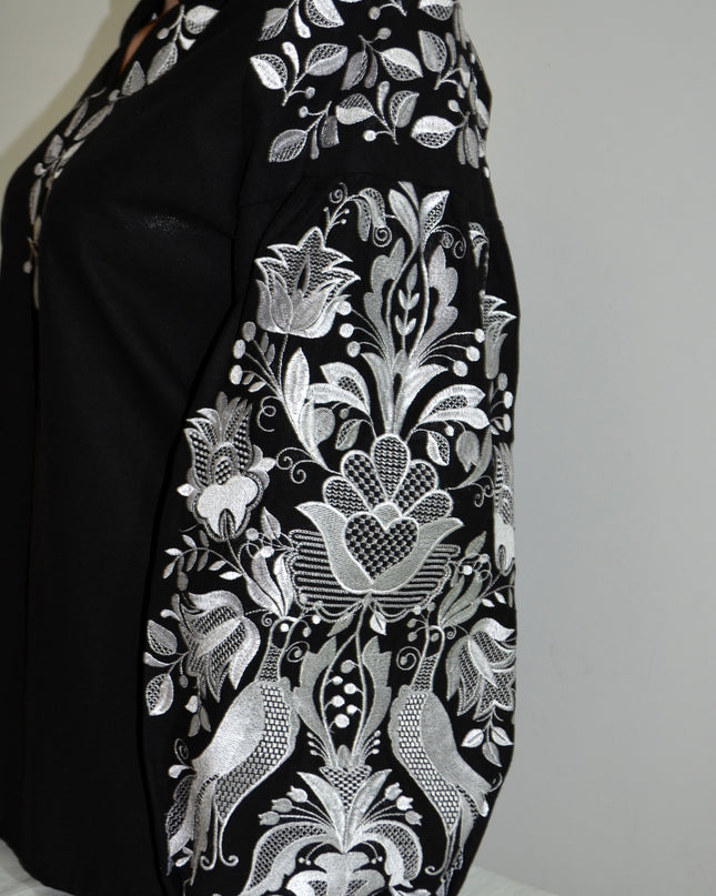 "Phoenix" black blouse