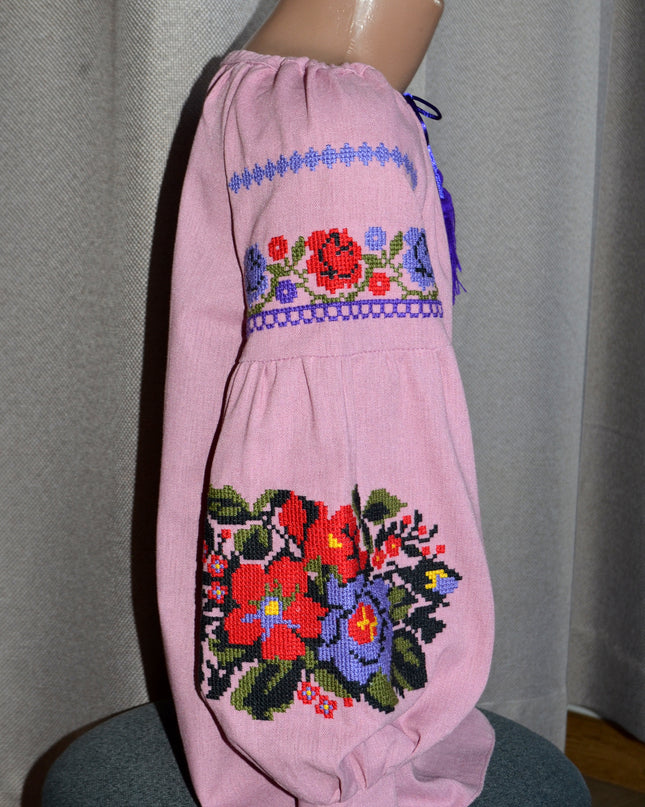 "Khmelnychanka" purple girl blouse