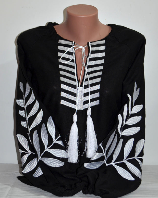 "FERN" Black Blouse