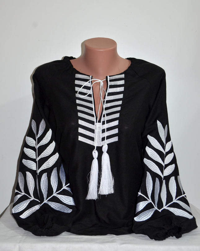 "FERN" Black Blouse