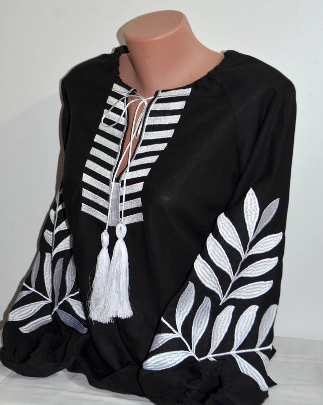 "FERN" Black Blouse